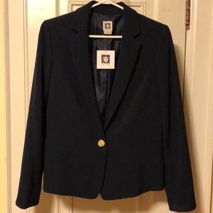 Anne Klein Midnight Navy Classic Blazer